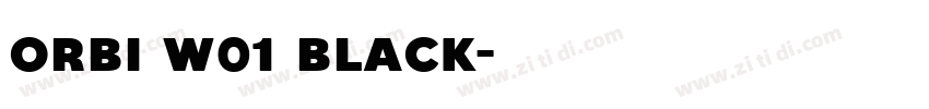 Orbi W01 Black字体转换